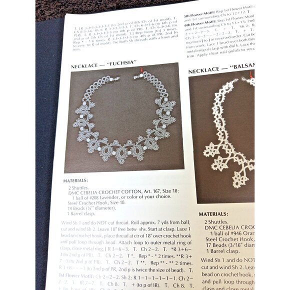 DMC Tatting for Today #15209 – VTG 1983 Instruction Booklet - Picture 8 of 10